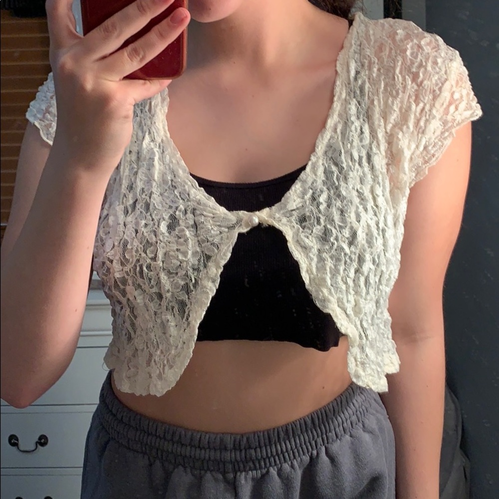 Lace See Through Top